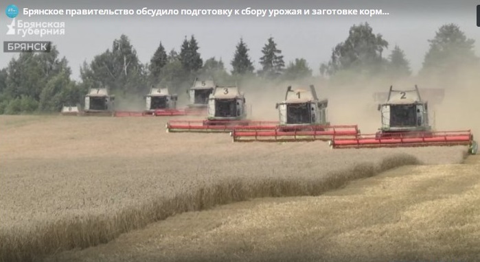 Правительство Брянской области обсудило подготовку к сбору урожая и заготовке кормов