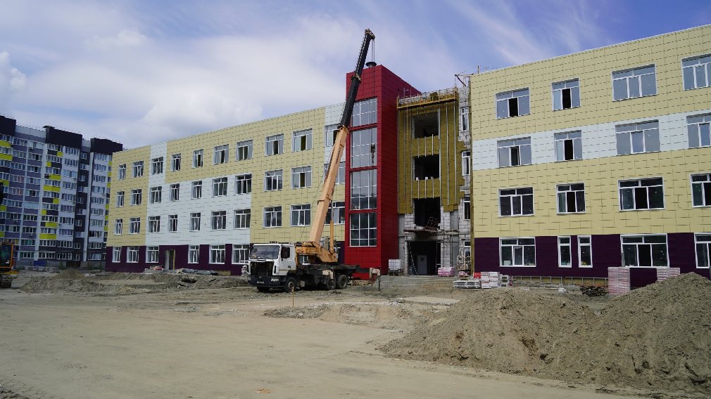 В Брянске школа на улице Флотской строится по нацпроекту «Образование»