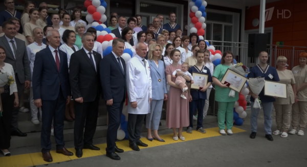 О вручении новых машин брянским учреждениям здравоохранения рассказали на Первом канале