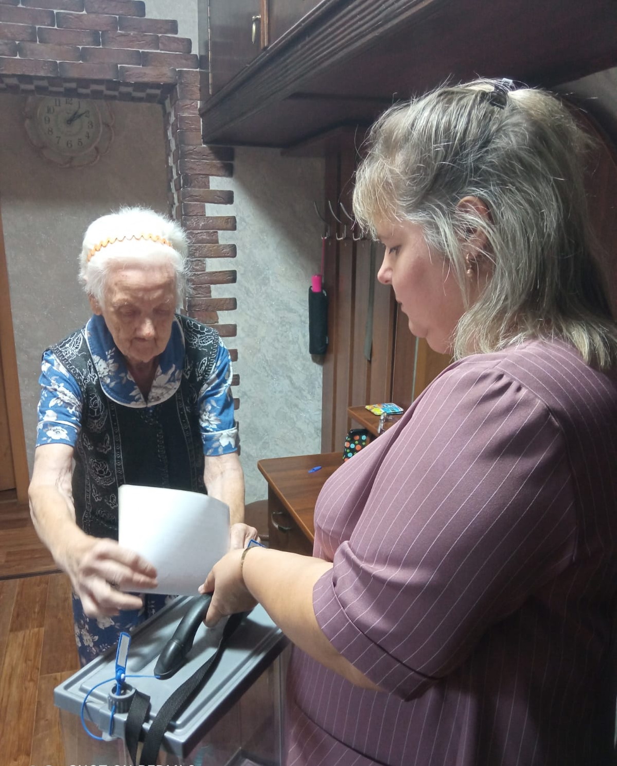 Суражане голосуют на дому