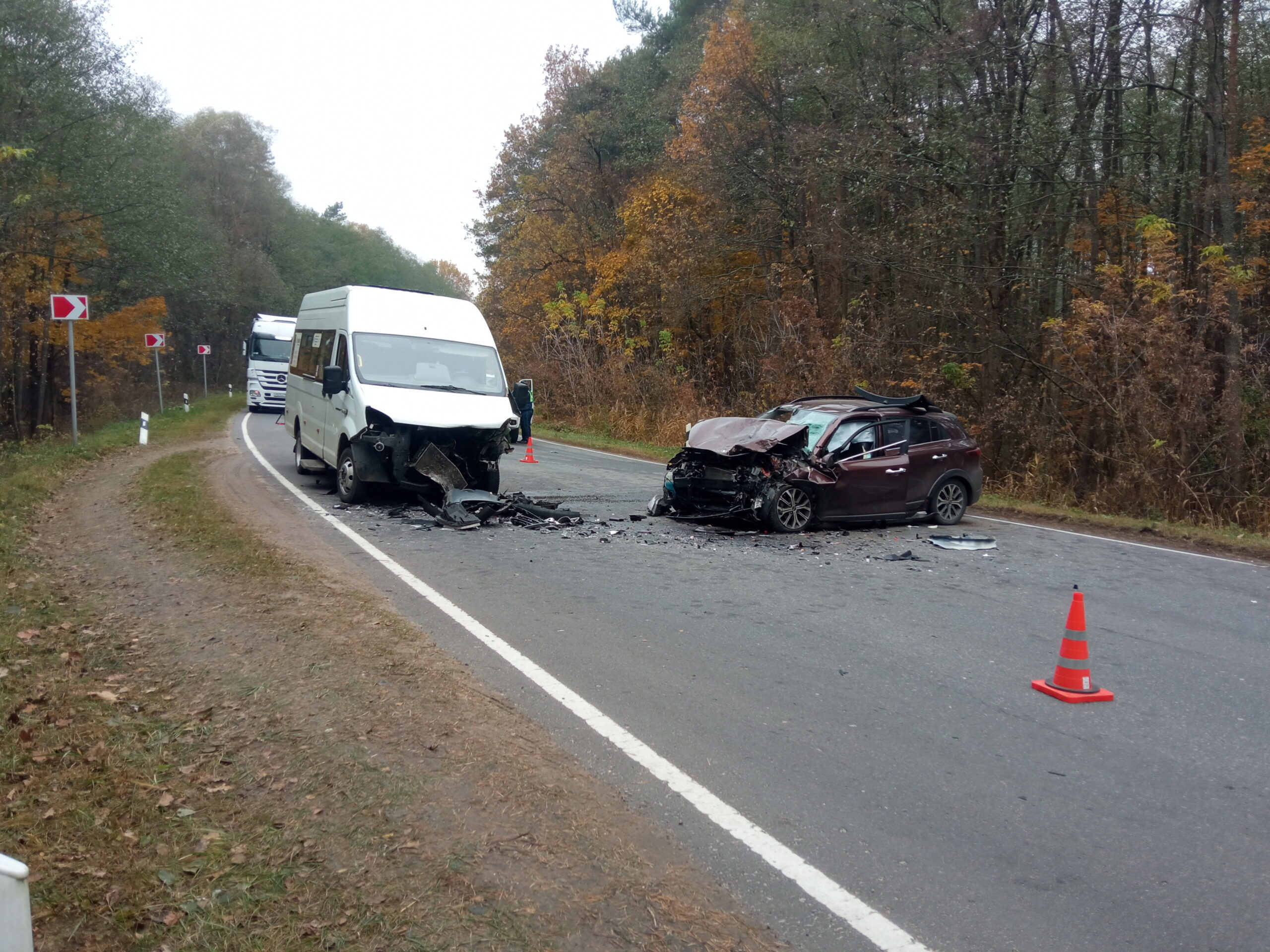 В Суражском районе произошло дорожно-транспортное происшествие