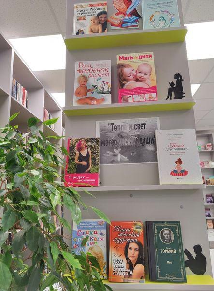 Суражская районная библиотека организовала выставку книг для женщин «Свет материнской души»