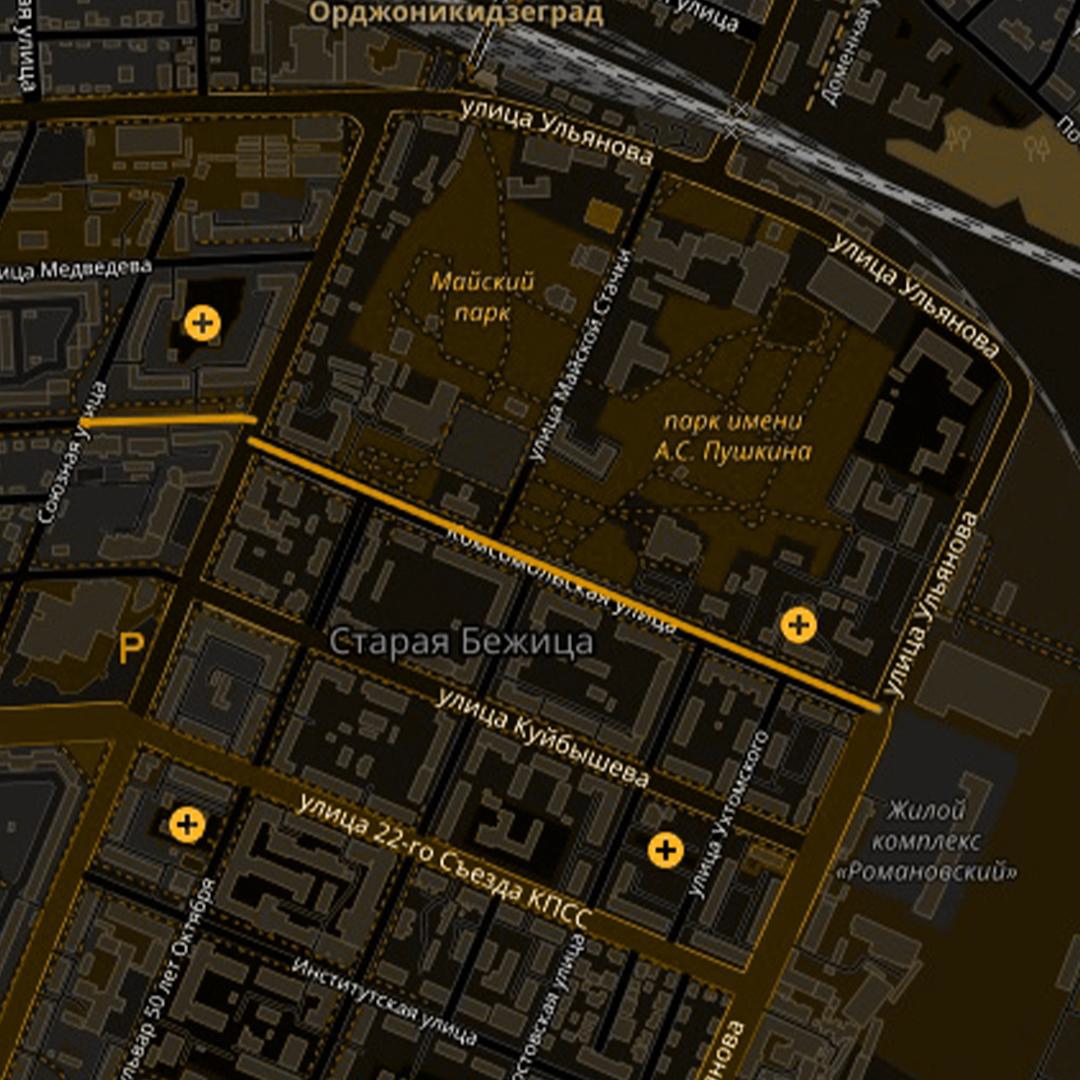 По нацпроекту «Безопасные качественные дороги» в 2024 году в Бежицком районе Брянска капитально отремонтировали участок автодороги по улице Комсомольской