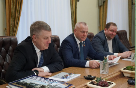 Губернатор Брянской области  Александр Богомаз встретился с учредителем ООО «Термотрон-Завод»