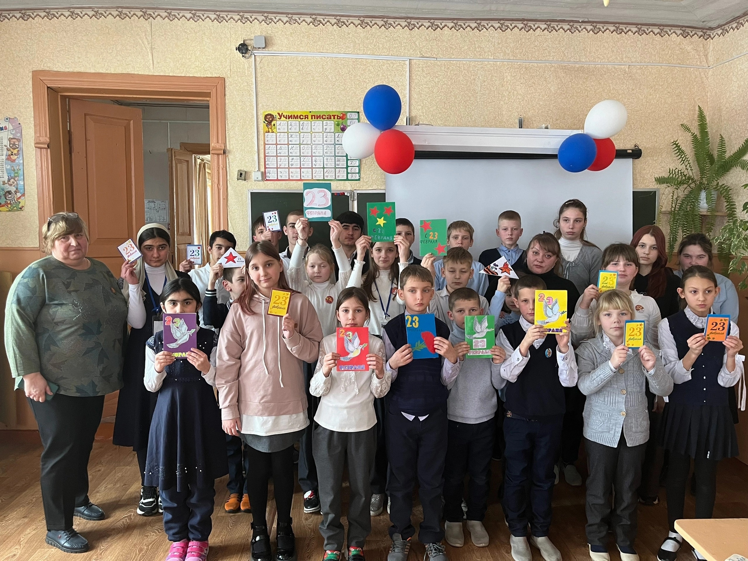 В Каменской школе Суражского района состоялась встреча с волонтёром специальной военной операции