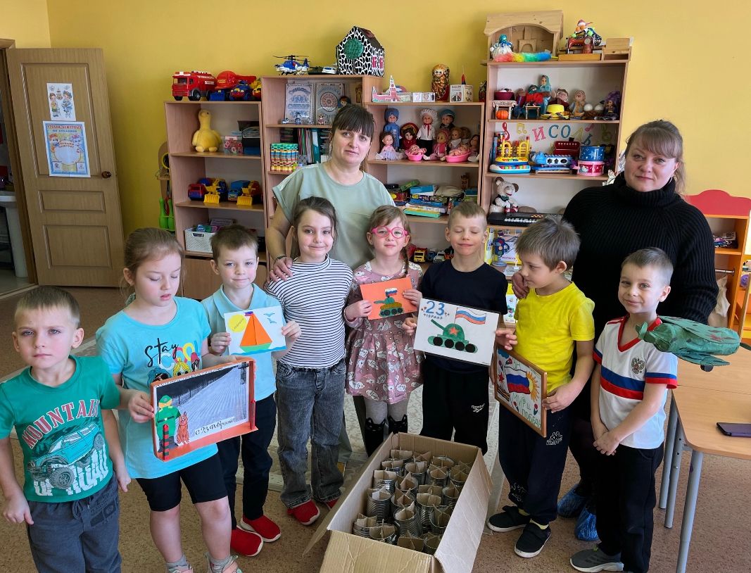 Воспитанники подготовительной группы детского сада «Аистенок» приняли участие в патриотической акции: «Окопная свеча».