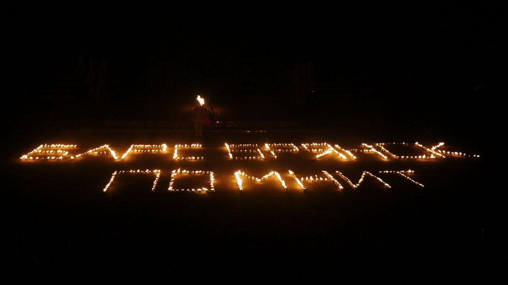 Бойцы бригады БАРС- Брянск зажгли свечи памяти на Партизанской поляне