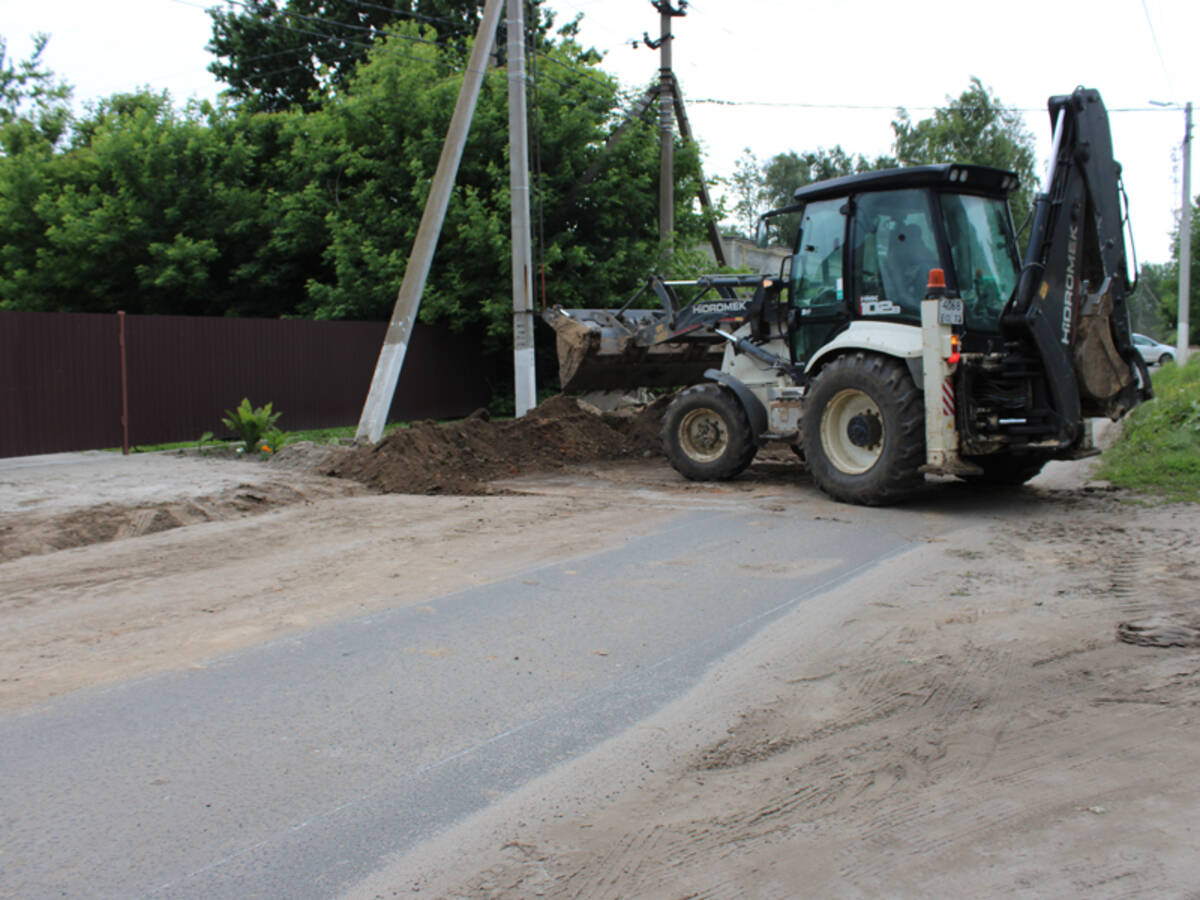 В Стародубе Брянской области продолжается замена водопровода