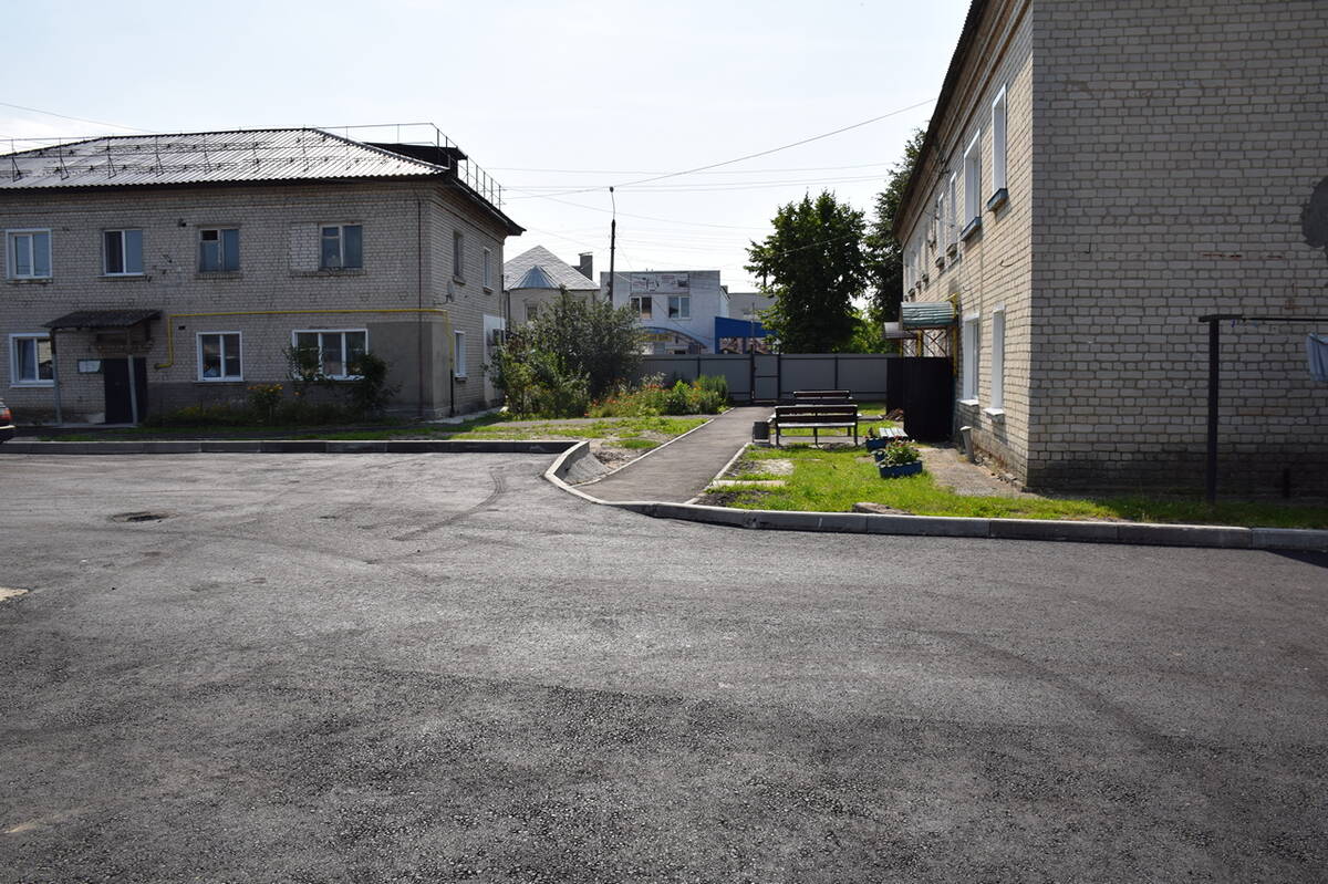 В Климово провели работы по благоустройству четырёх дворовых территорий