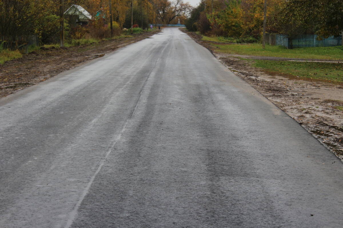 В селе Негино Суземского района благоустроили дорогу на улице Новой