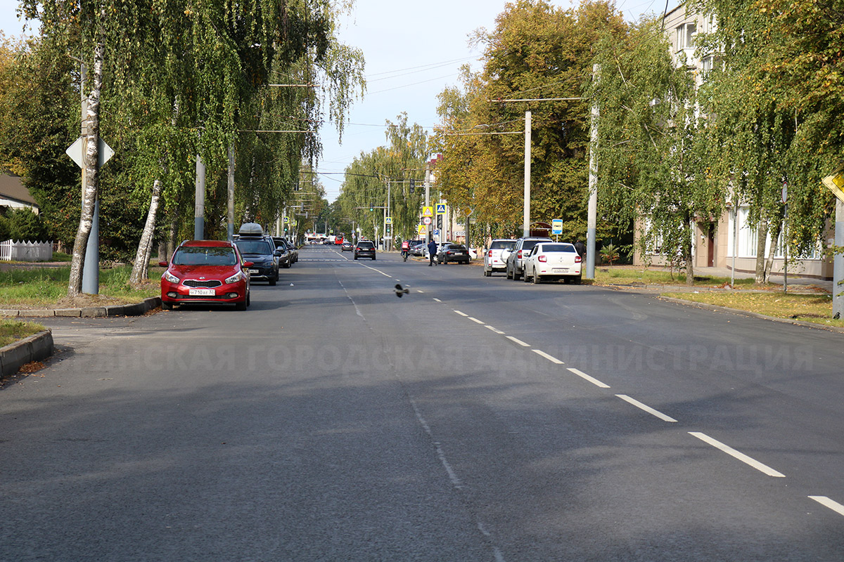 В Брянске отремонтировали улицу XXII Съезда КПСС