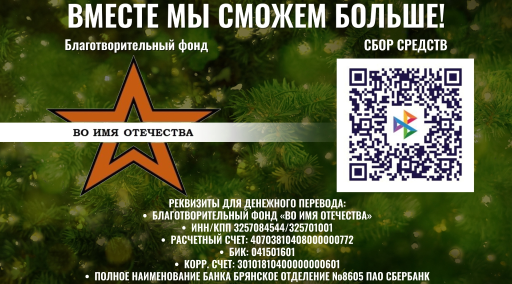 Жители Брянска приняли участие в новогодней акции в поддержку защитников Родины
