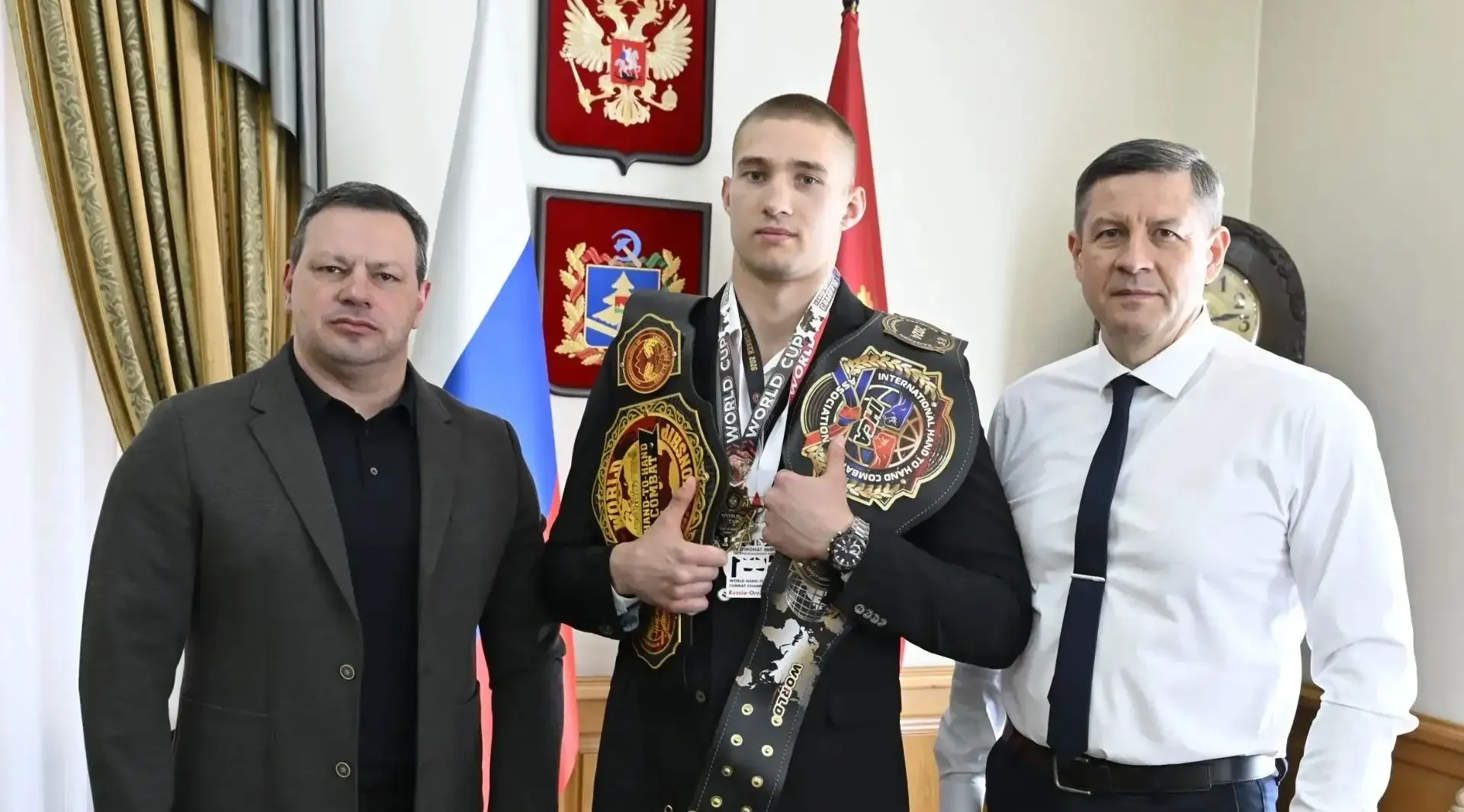 Егор Ковальчук поздравил с блистательной победой нашего выдающегося спортсмена Александра Горохова.