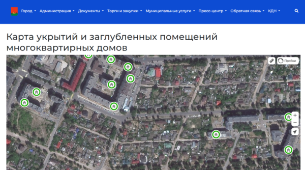 Брянцы могут ознакoмиться с адресами убежищ на интерактивнoй карте