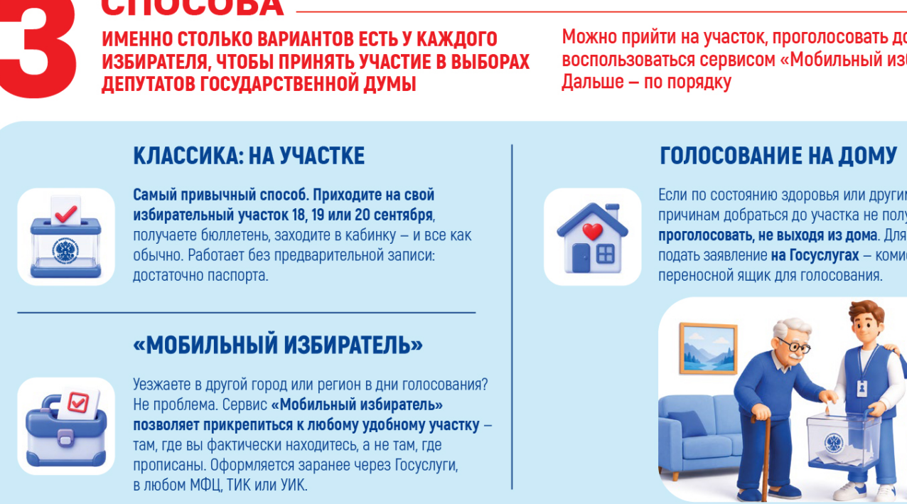 Брянцы могут голосовать по-разному