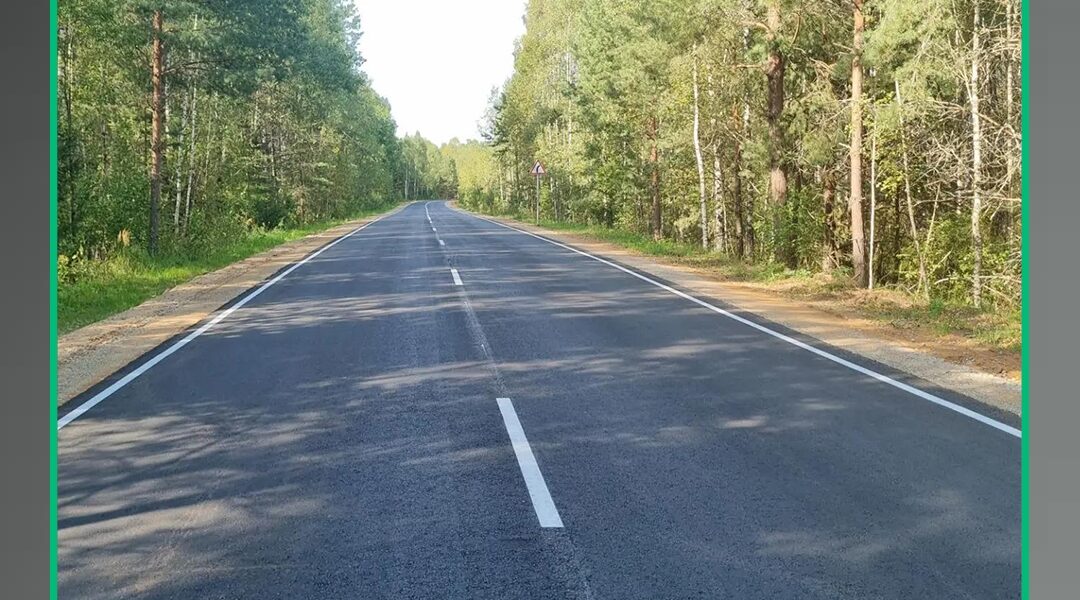 В Рогнединском районе Брянской области завершился ремонт 10-километрового участка дороги